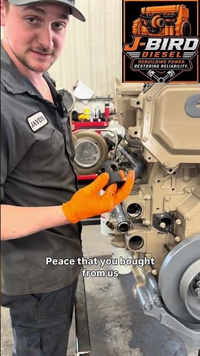 Installation on there oil thermostat bypass #cummins #oil #cool #performance #powerunit #mechanic