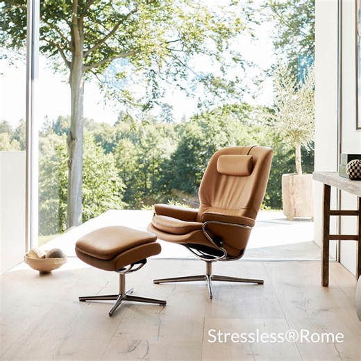 ストレスレス®ローマはモダンなデザインに快適さを両立するリクライニングチェア。 | Stressless