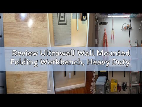 Review Ultrawall Wall Mounted Folding Workbench, Heavy Duty Foldable Work Table, Collapsible Desk fo