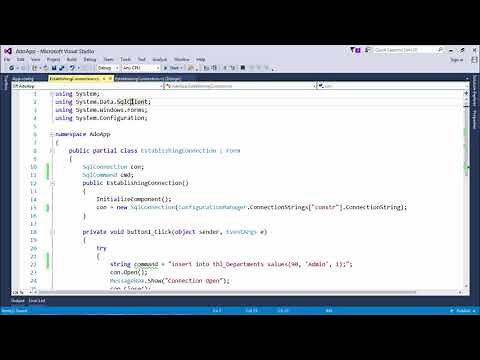 ADO.NET - Executing Commands