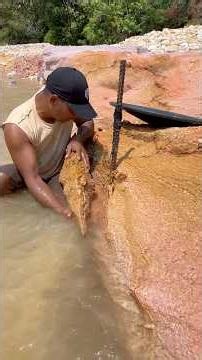 The process of finding gold | finding gold in bedrock fragments | finding gold nuggets worth $2500