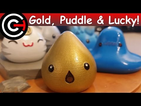 3D Printed Slime Rancher - Puddle, Gold & Lucky Slimes!