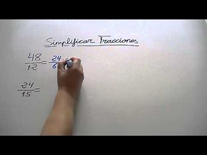 Aprender a simplificar fracciones / Learn how to simplify fractions