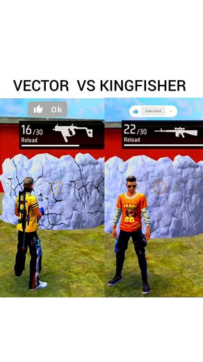 Vector vs Kingfisher 🔥 | Free Fire Gun Test | Which Gun Is POWERFUL? 😱