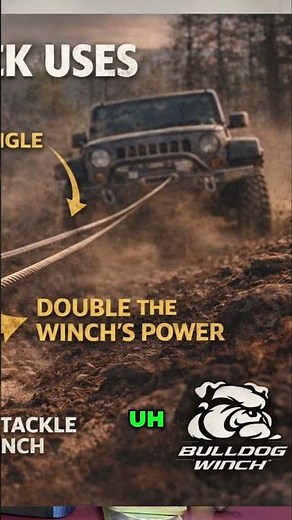 Winch Pulling Power: Master Snatch Blocks & Angles #shorts