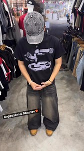 365K views · 10K reactions | Baggy jeans & Boxy tee ❤️‍❤️‍ | YG SHOP II | Facebook