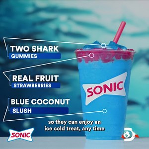 60K views · 3.7K reactions | Who knew learning about sharks could be so... refreshing? 磻麗 Head to Sonic Drive-In for your Shark Week Slush and watch #SharkWeek starting July 24, only on Discovery and discovery+. | Shark Week | Facebook