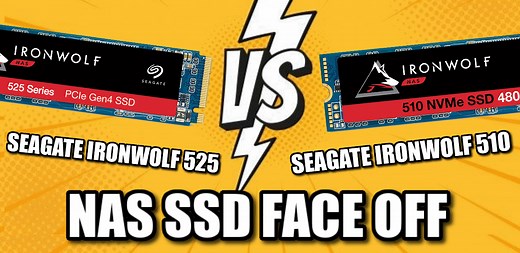 Seagate Ironwolf 525 vs 510 NAS NVMe SSD Comparison