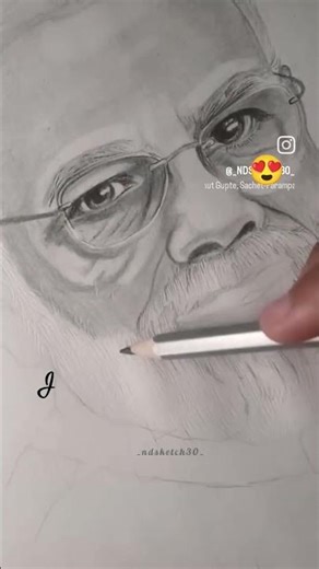 modi ji drawing video 📸