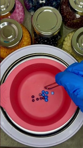 Soothing wax beans melting and mixing for ultimate satisfaction and relaxation 🤍 #asmr #satisfying