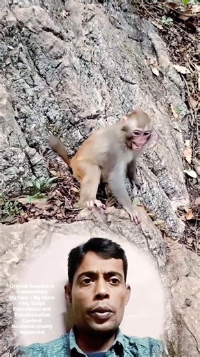 What happened this monkey #shorts #funny #monkey #animails