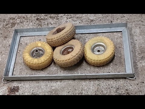 how easy it is to design and fabricate a garden trolley with no blue print step by step