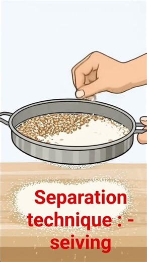 class 9 Is matter around us pure separation technique :- seiving#cbse # education #viral shorts