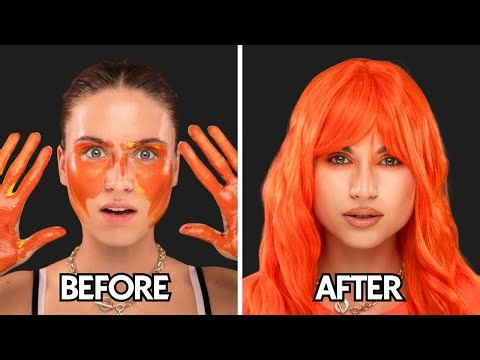 Bold Orange Makeup Look (Full Tutorial) 