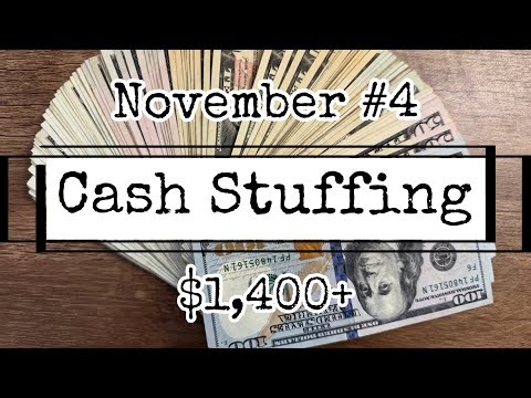 Cash Stuffing | Nov #4 | $1,400+ | #cashstuffing #sinkingfunds #savingschallenges #cashenvelopes