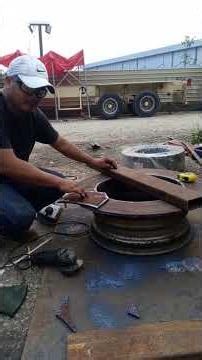 Making forklift tire replacement tools