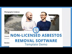 Non-licensed Asbestos Removal Software | Template Demo