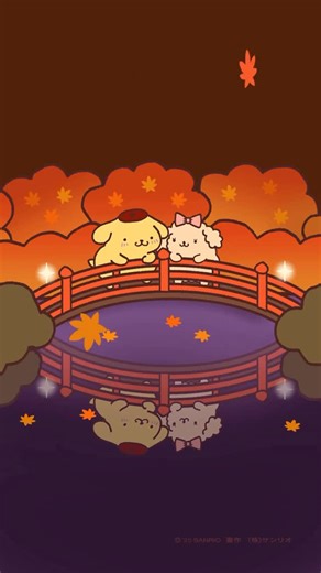 폼폼푸린 | 단풍데이트 🍁🌉 #pompompurin #폼폼푸린 #ポムポムプリン #布丁狗 #maple #단풍 #단풍놀이 #紅葉 #もみじ #红叶 | Instagram