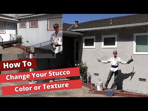 New Stucco finish over existing.