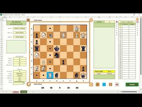 Mi ajedrez en Excel (Posición)