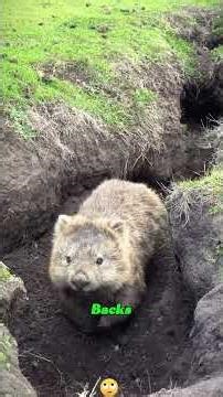 This Animal Uses Its BUTT as a Weapon… And It Works 😳#wombat #animalfacts #wildlife #natureiswild