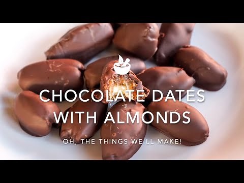 Chocolate Dates with Almonds