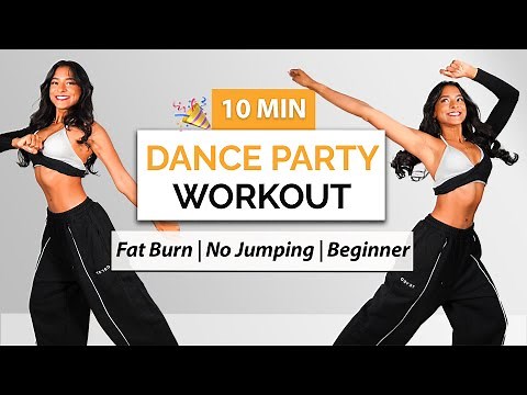 10 MIN DANCE PARTY WORKOUT – Fat Burn Cardio | No Equipment, Beginner Friendly, Fun & Sweaty