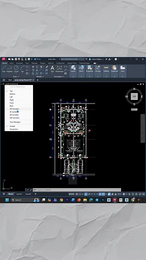 Easy way to flatten flying Autocad object #architecture #Cambodia #sketchup | Chhim SokPiseth