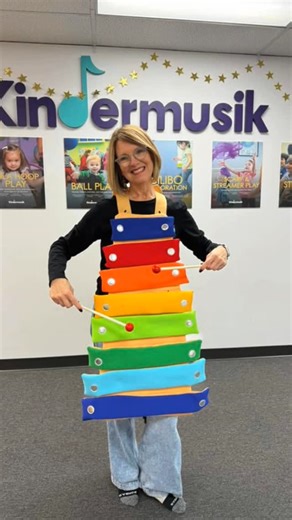 Kindermusik educators are musical as ever in their awesome xylophone costumes! Target #Kindermusik #MusicEducators #target | Kindermusik