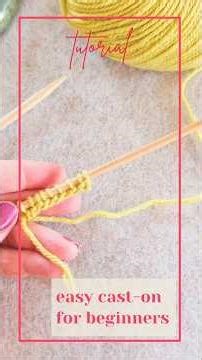 Knitting Tutorial: Simple Backwards Loop Cast-On