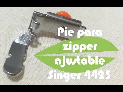 Pie para cierre/ zipper ajustable Máquina Singer 4423