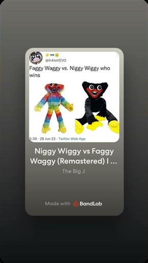 Niggy Wiggy vs Faggy Waggy (Remastered) #poppyplaytime #huggywuggy #poppyplaytime1 #freediddy
