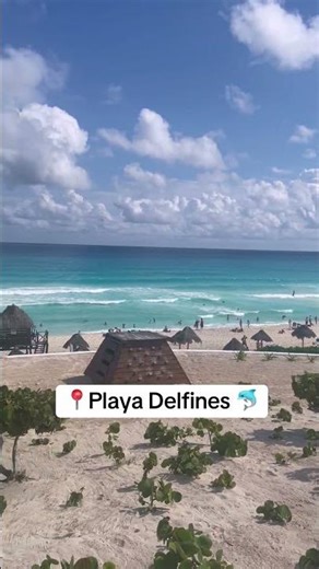 🌴 Best Beach in Cancún and it’s 100% FREE: Parking, palapas, bathrooms, and showers 📍 Playa Delfines