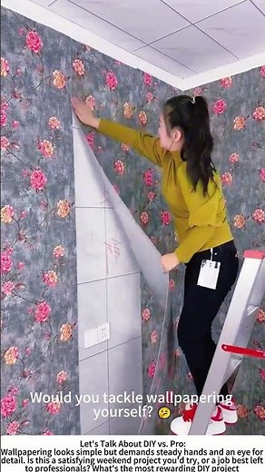 The Perfect Finish: Hand-Applying Wallpaper 🧱📜