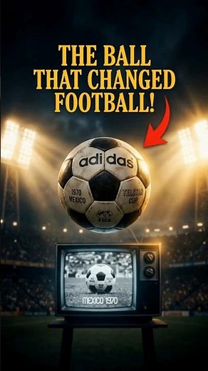 ⚽ The 1970 Telstar Changed Football Forever 🤯 | World Cup Ball Evolution #Shorts