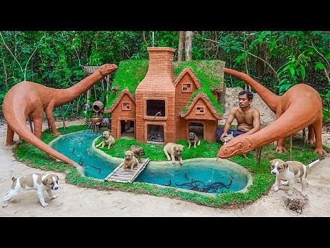Rescue Abandoned Puppies Build House Craft Jurassic world