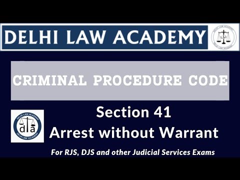 CrPC Section 41: Arrest without Warrant #judiciarypreparation #judiciaryexam #judiciary