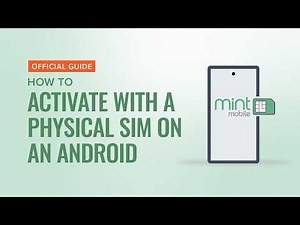 How to activate with a physical SIM on Android