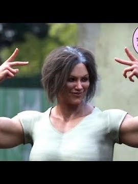 Female muscle comic cartoon Bulking for Romance Chapter 2 part 2