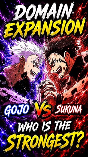 Gojo vs Sukuna Strongest Domain Kaun? 😮 JJK Hidden Detail #gojo #anime #sukuna #angst #animeedit
