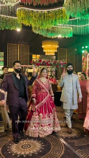 Indian Bridal Entry Goals | Wedding Entry | Beautiful Bride | Bride Walk | No Nazar | Couple Goals