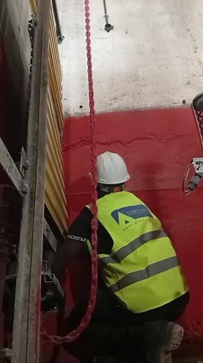 Installation of Elevator counter weight cover in the Pit ✅🚧
