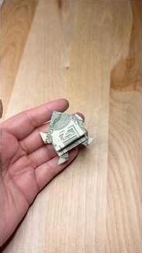 Origami Frog Tutorial / Como Doblar un billete en forma de Rana #frog