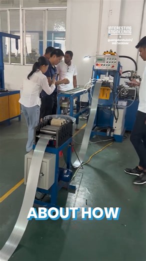 This fully automatic machine transforms metal strips into ready-to-use staples for your documents. Ever thought about how they’re made? 🎥 guangdonhuixin / IG | Interesting Engineering