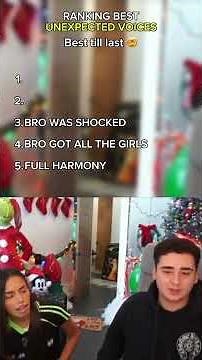 Ranking UNEXPECTED SINGING voices 😍. which one do u like the most tell us in the comments.#singing