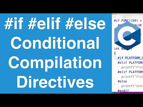 #if #elif #else Conditional Compilation Directives | C Programming Tutorial