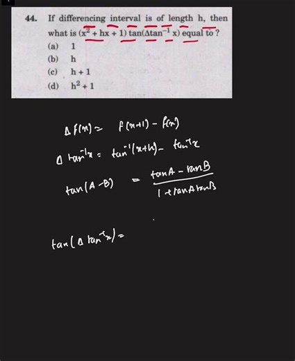 Forward Difference Operator Problem |UPSC ISS 2023 Paper-1 | Problem-44 | RitwikMath