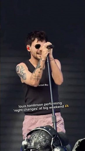 this was a moment 🥹🫶 louis tomlinson performs 'night changes' at #BigWeekend ✨