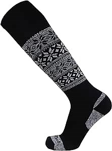 Pure Athlete Alpaca Ski Socks – Men Warm Wool Sock, Women Skiing, Snowboarding