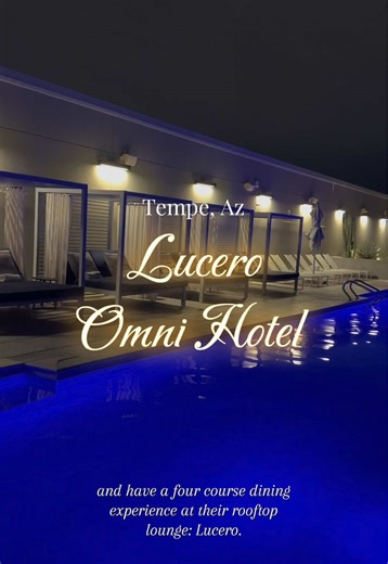 New Years Eve at the Lucero rooftop lounge found inside the Omni Hotel. Four course dining experience with a view in Tempe, Arizona #wheretogo #fireworks #upscale #classy #thingstodo